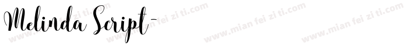 Melinda Script字体转换